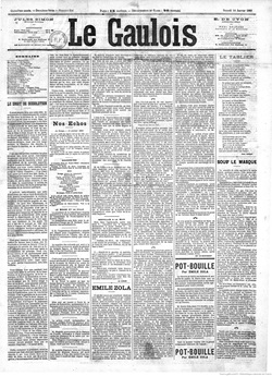 「エミール・ゾラ」掲載紙 Source gallica.bnf.fr / BnF 「エミール・ゾラ」掲載紙 Source gallica.bnf.fr / BnF