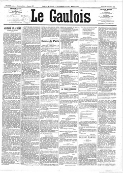 「書簡に見るギュスターヴ・フロベール」掲載紙 Source gallica.bnf.fr / BnF 「書簡に見るギュスターヴ・フロベール」掲載紙 Source gallica.bnf.fr / BnF
