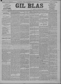 「宝石」掲載紙 Source gallica.bnf.fr / BnF