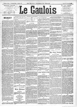 「メヌエット」掲載紙 Source gallica.bnf.fr / BnF 「メヌエット」掲載紙 Source gallica.bnf.fr / BnF