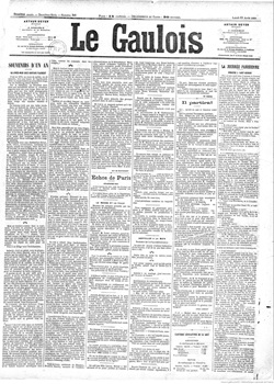 「一年前の思い出」掲載紙 Source gallica.bnf.fr / BnF 「一年前の思い出」掲載紙 Source gallica.bnf.fr / BnF